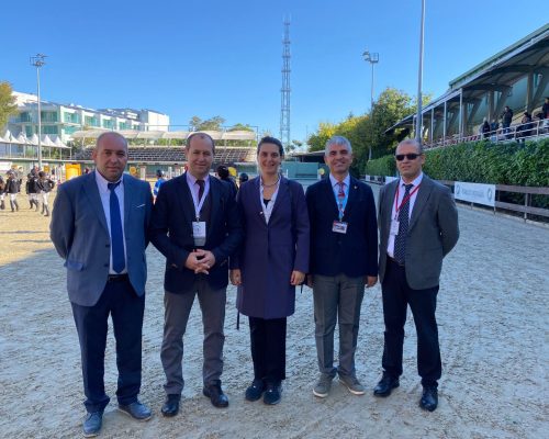 Secretary General of Turkish Equestrian Federation Mr. YEPTIM was introduced to Hatice Bilun Biber