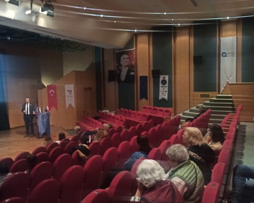 An informational presentation about horse breeding was made to young people at Antalya BB Ferge Hall